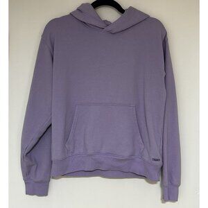 Aritzia TNA Sweatfleece Cozy Fleece Perfect Fit Hoodie Purple Pullover Size Med